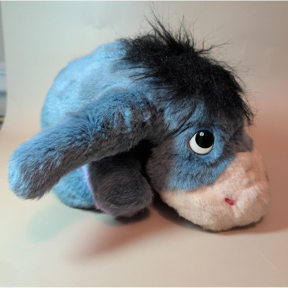 Fisher-Price Plush Toy Ask Me More Eeyore Blue 1999 Talking Disney Vintage Toy